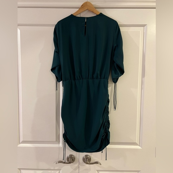 Revolve Amanda Uprichard Debra Dress Size Large in Spruce - Picture 2 of 6